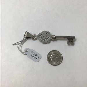 Sterling key pendant